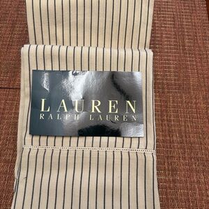 Ralph Lauren Tan and Black Striped King Pillowcases. Palm Harbor Collection